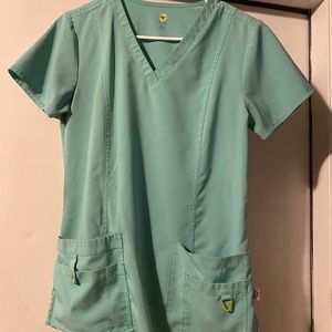 Size small. Mint Green Med Couture activate scrubs